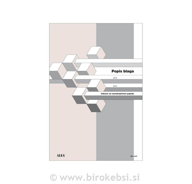 OBR.5,53 POPIS BLAGA (MED LETOM)
