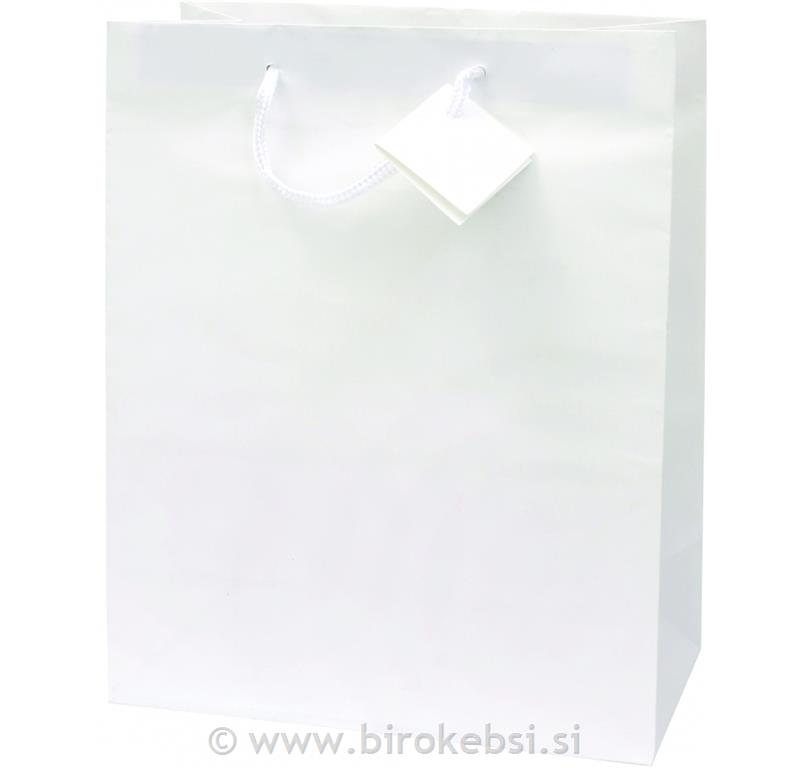 VREČKA CREATIVE PLASTIFICIRANA MAT BELA