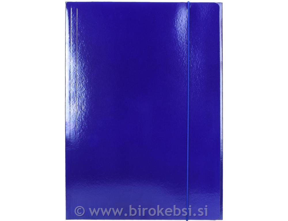 MAPA Z ELASTIKO OPTIMA A4 MODRA