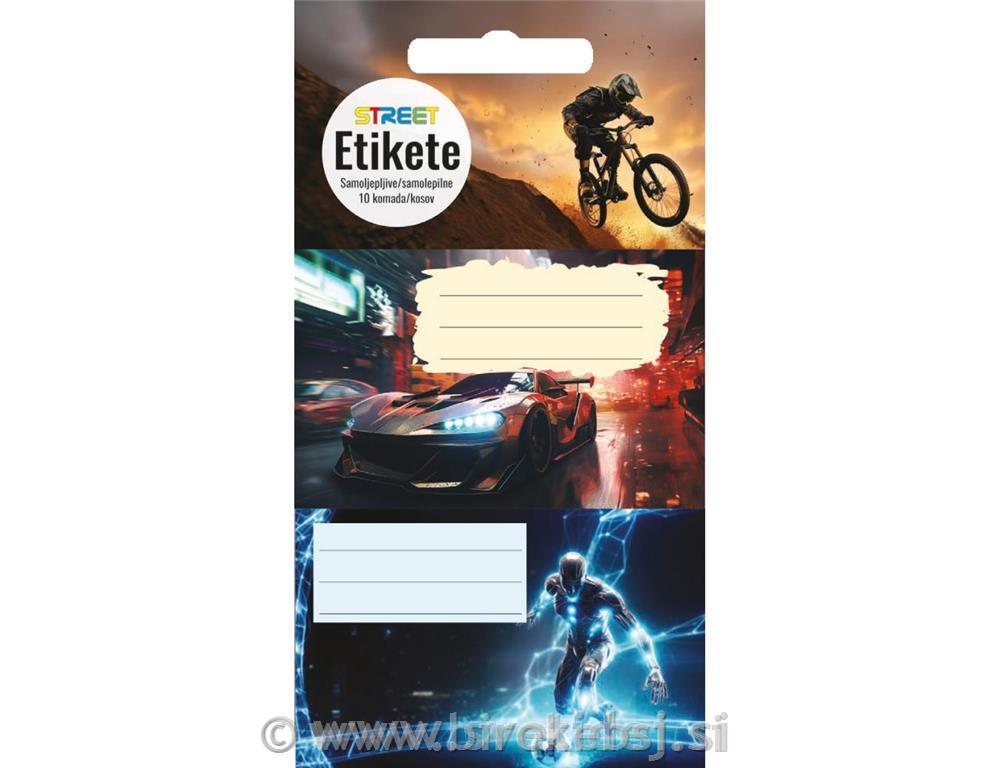ETIKETE ZA ZVEZEK TEEN BOYS 10/1