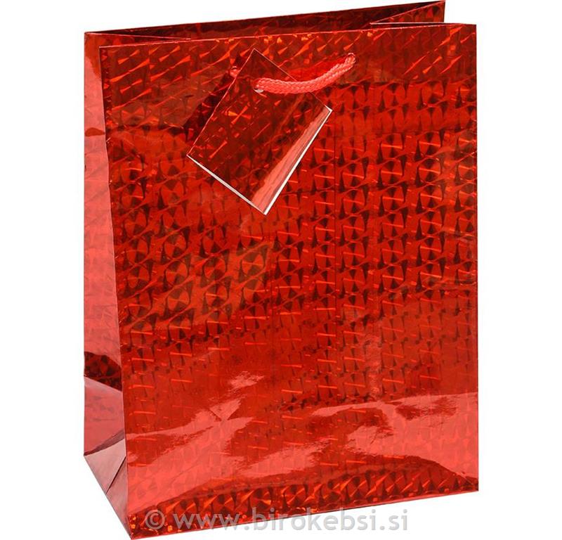 VREČKA CREATIVE HOLOGRAM RDEČA