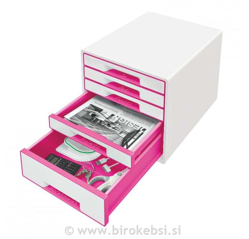 PREDALNIK LEITZ WOW BELO- ROZA
