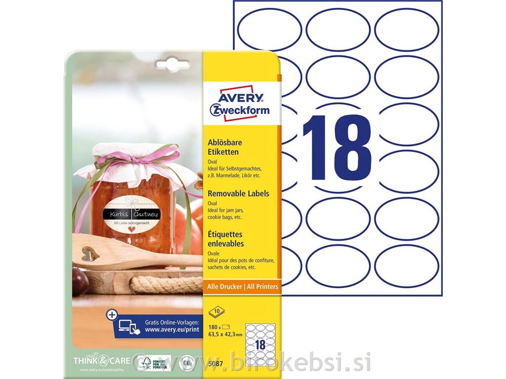 ZWECKFORM 5087-10 ODSTRANLJIVE