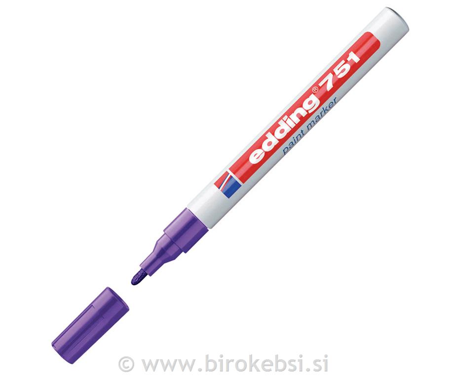 Marker z lakom E-751, 1-2 mm, vijoličen