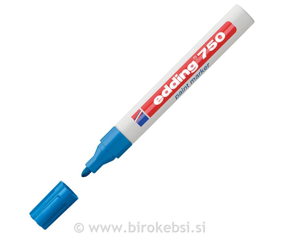 Marker z lakom E-750, 2-4 mm, sv. moder
