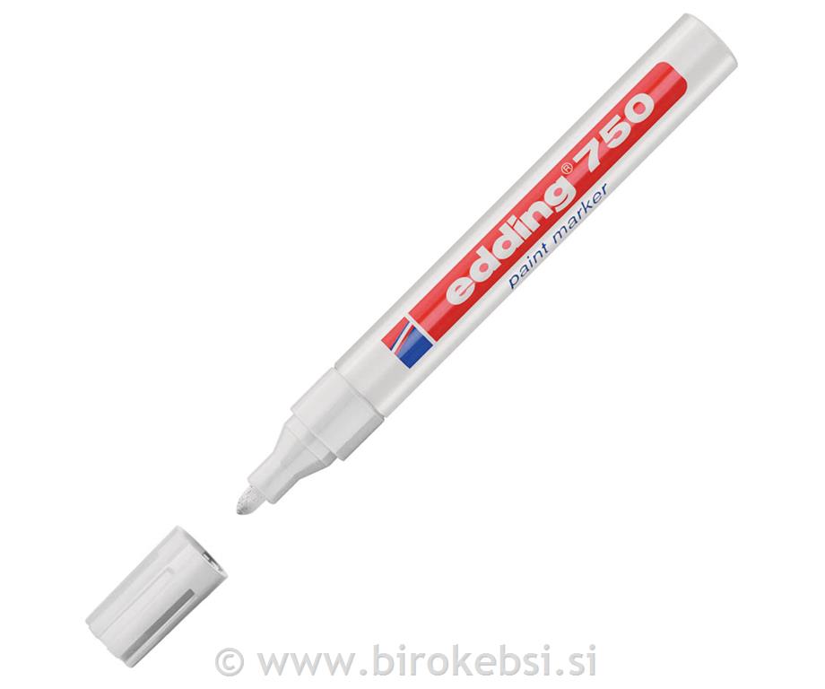 Marker z lakom E-750, 2-4 mm, bel