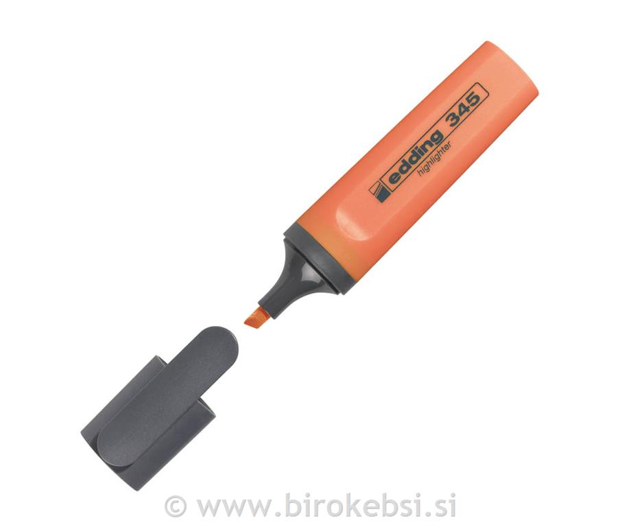 Tekst marker E-345, oranžen