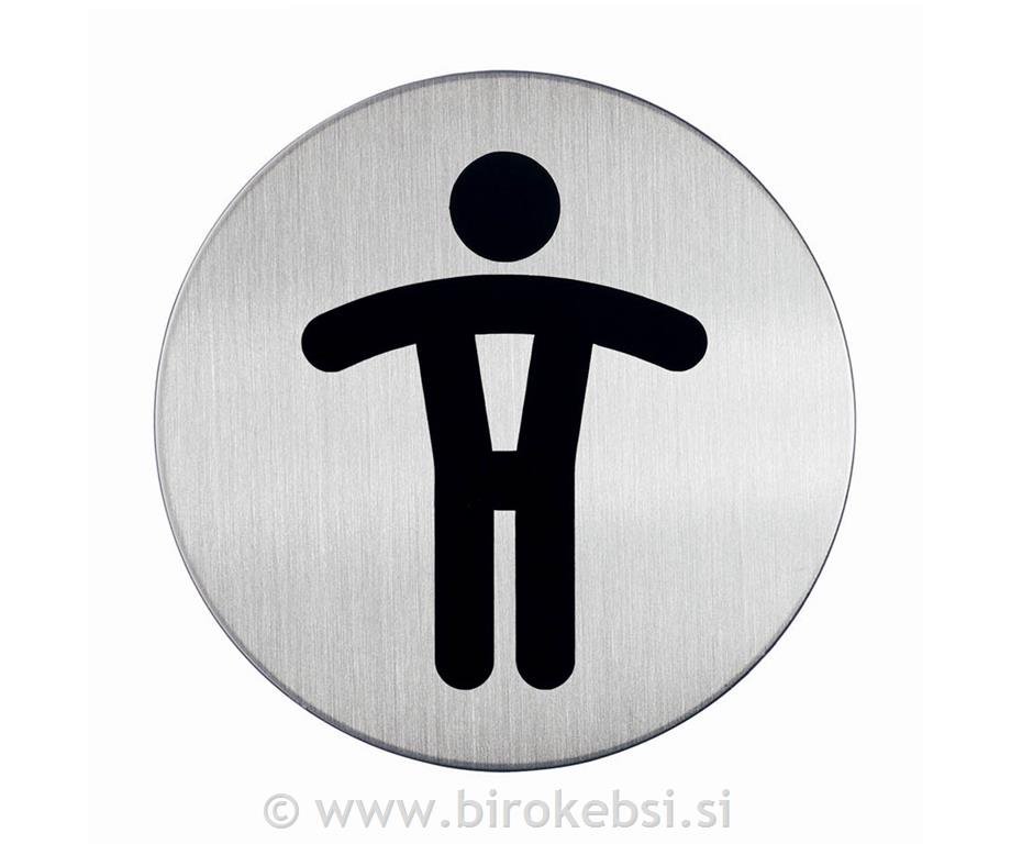 Piktogram - WC moški, fi 83mm (4905)