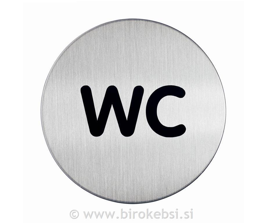 Piktogram - WC, fi 83mm (4907)