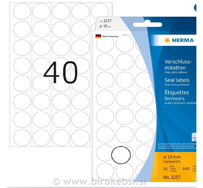 HERMA ETIKETE 2257