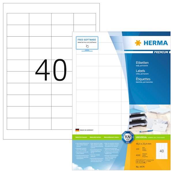 HERMA ETIKETE 48.5x25.4 1/100