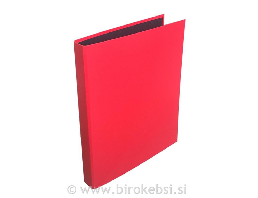 Rinčna mapa A4, 2 rinki, rdeča