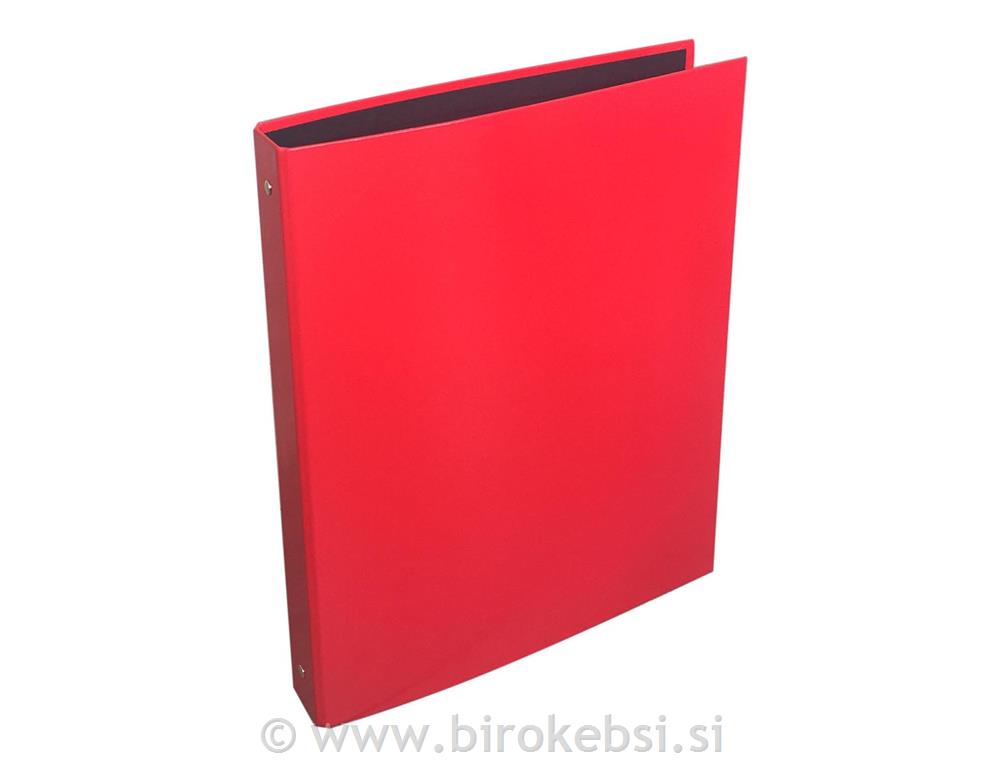 Rinčna mapa A4, 4 rinke, rdeča