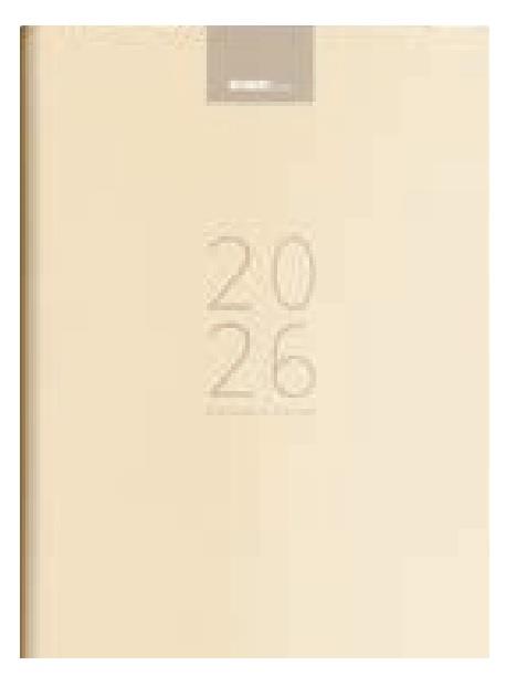 ROKOVNIK Z DNEVNIMI DATUMI 2026 beige