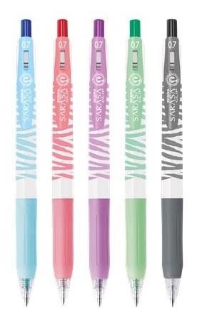 SET SARASA KLIP GEL PISALO ZEBRA