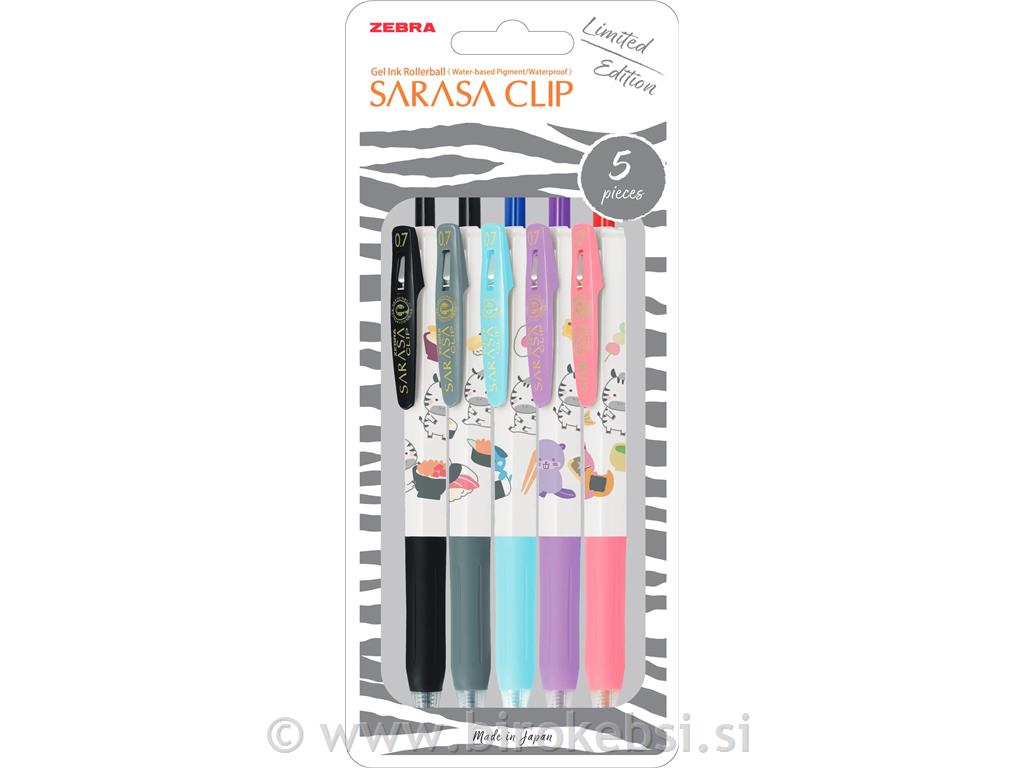 SET SARASA KLIP GEL PISALO ZEBRA