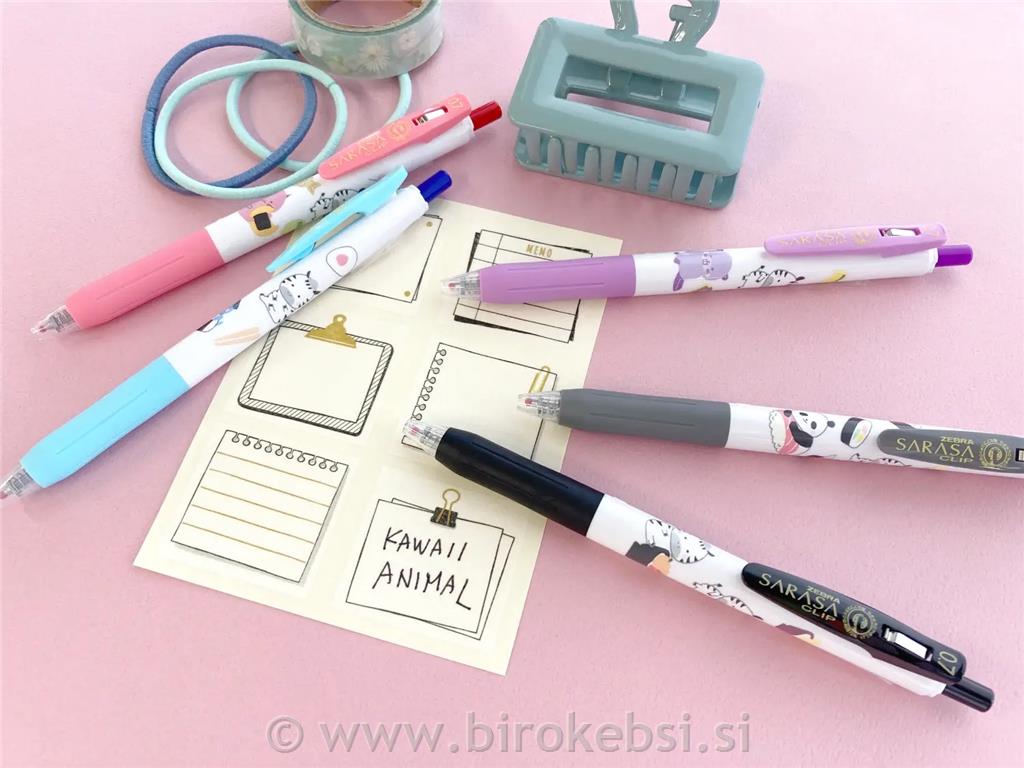 SET SARASA KLIP GEL PISALO ZEBRA
