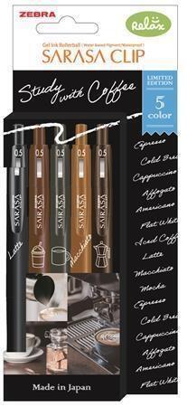 SET SARASA KLIP GEL PISALO ZEBRA