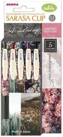 SET SARASA KLIP GEL PISALO ZEBRA