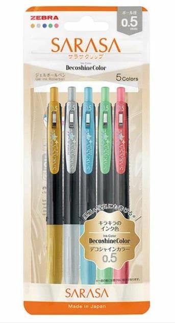 SET SARASA KLIP GEL PISALO ZEBRA