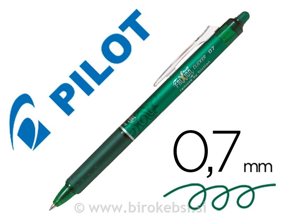 PILOT ROLER GEL FRIXION CLICKER 07 ZELEN