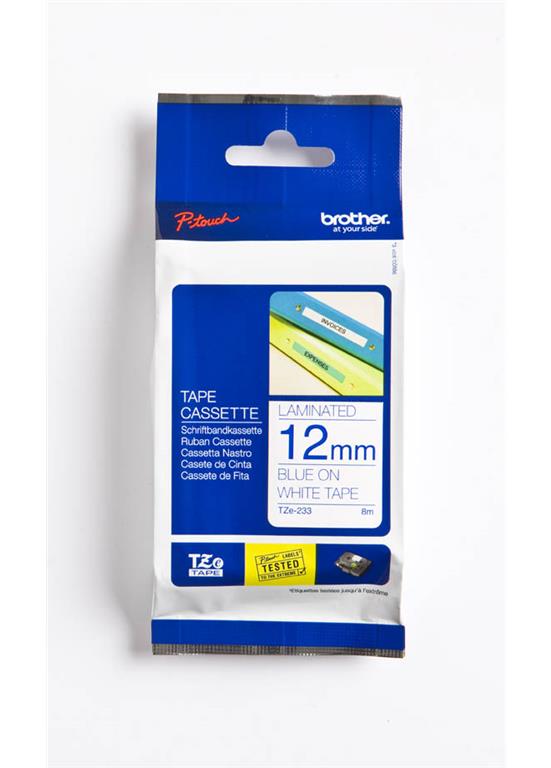 TZE233 Bel/moder 12mm, trak za PT