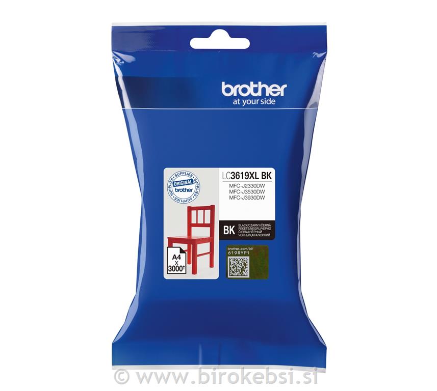 Kartuša LC3619XLBK, črna, 3.00 strani