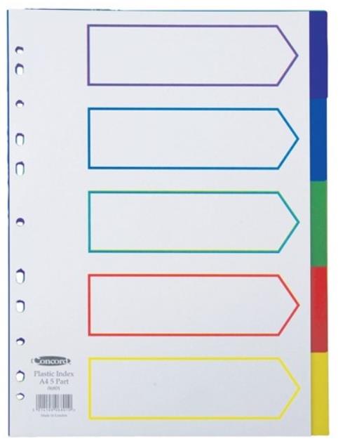 PREGRADNI KARTON A4 1-5 PP BARVNI