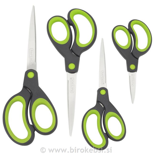 Škarje set Soft grip , 13,3/16,5/19,8/21