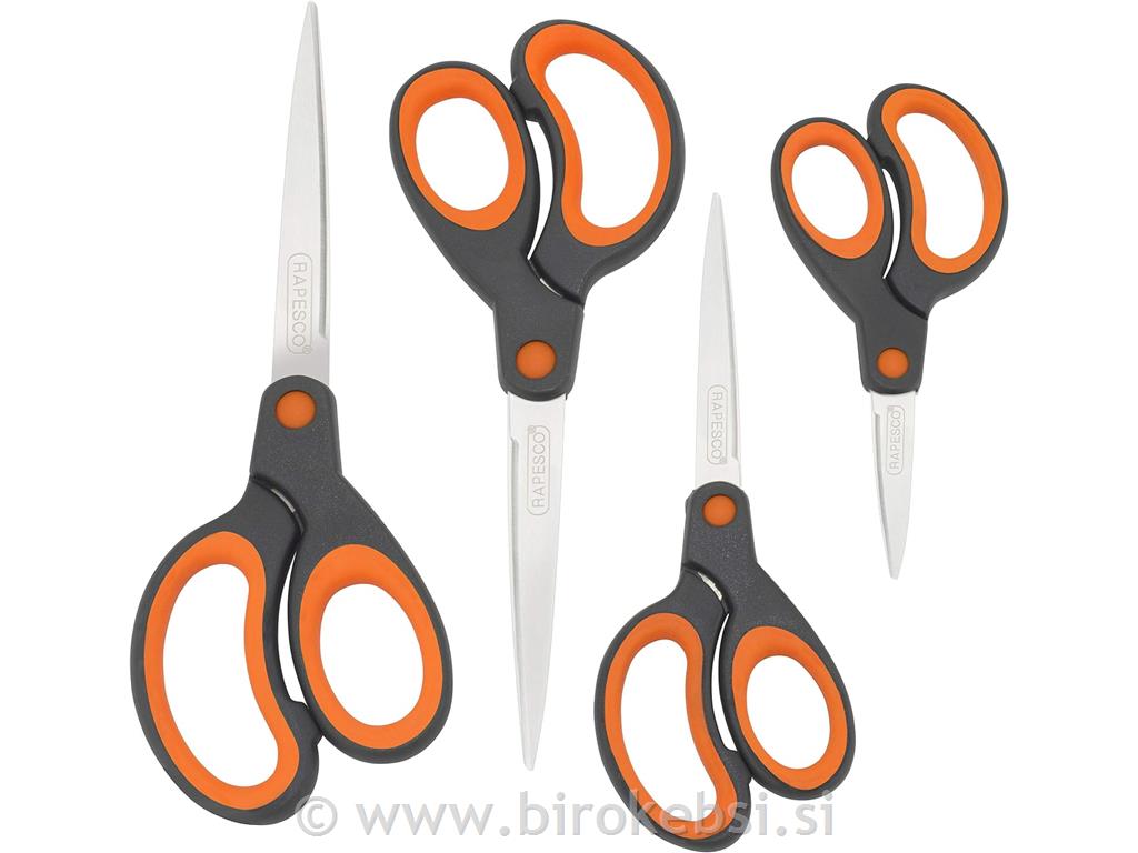 Škarje set Soft grip , 13,3/16,5/19,8/21