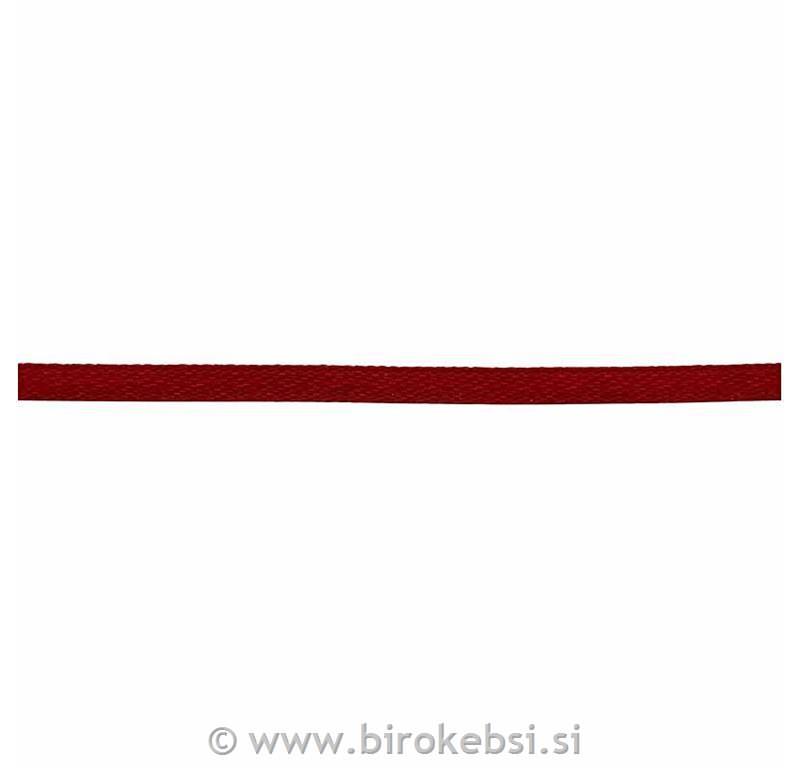 Saten trak 3 mm, rdeč, 100 m