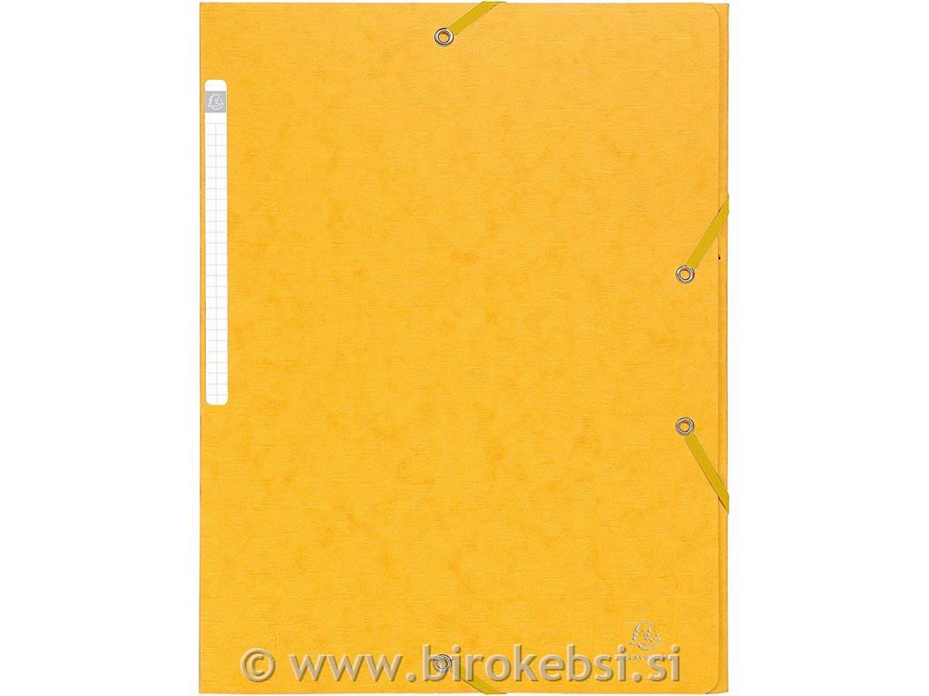 MAPA PREŠPAN A4 S KLAPO IN ELASTIKO RUME