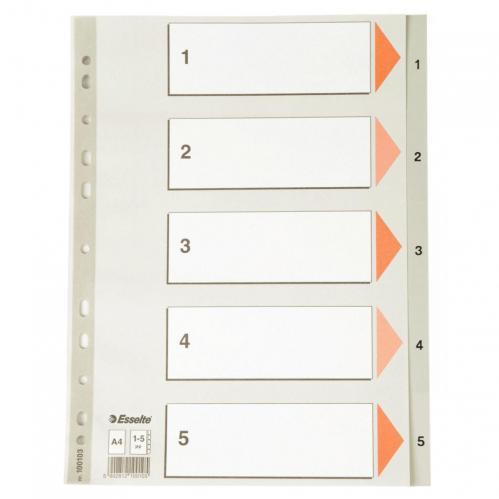 PREGRADNI KARTON A4 1-5 PP BARVN