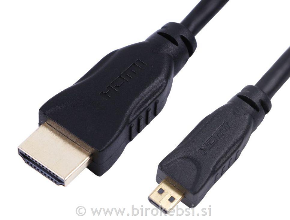 Kabel HDMI na HDMI Micro D 2.0, 3m