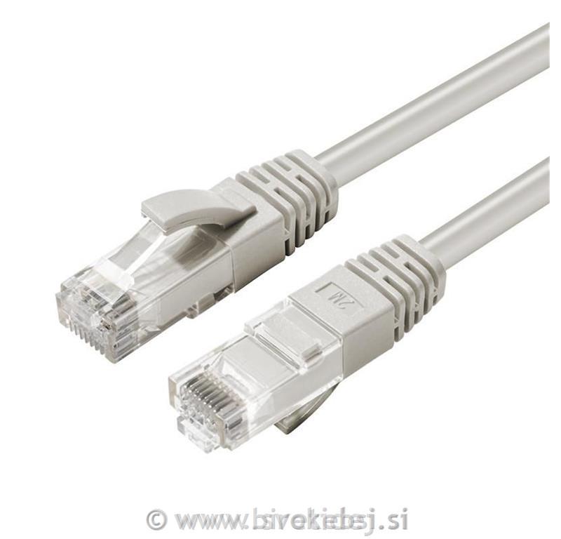 Omrežni kabel CAT6A U/UTP, 15m, siv