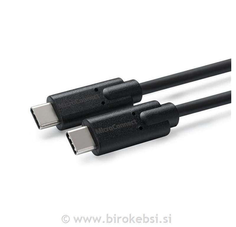 Kabel USB C-C 3.2 Gen2x2, 1,5m, črn