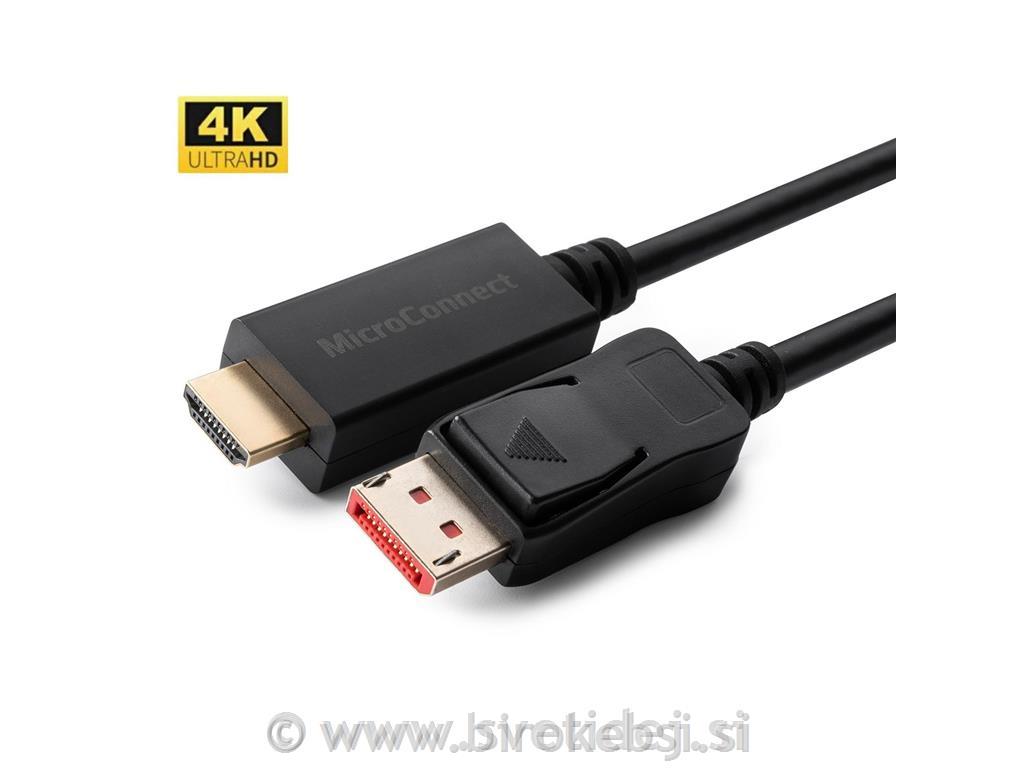 Kabel 4K Display Port 1.4 - HDMI 2.0, 3m