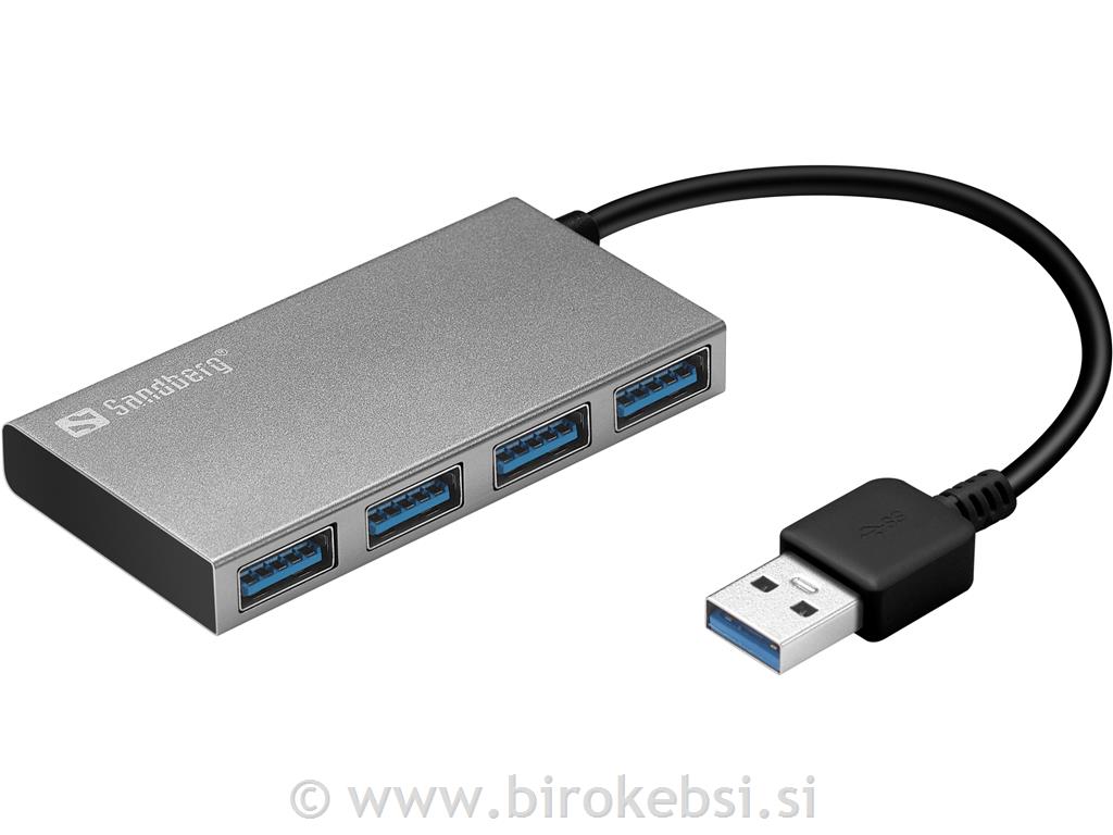 USB-A 3.0 hub razdelilnik, 4-v-1