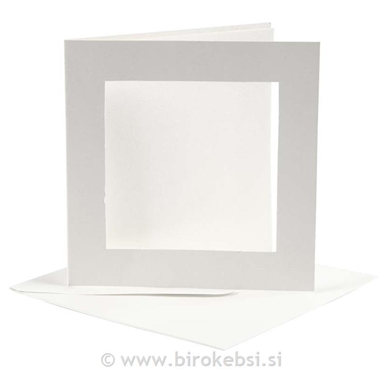 Vizitka & kuverta, 12,5x12,5, set 10