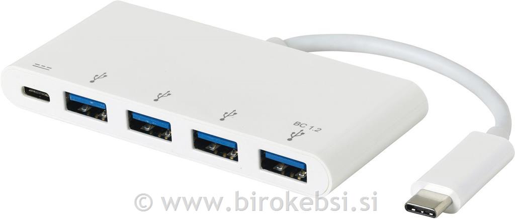 eSTUFF USB-C hub razdelilnik