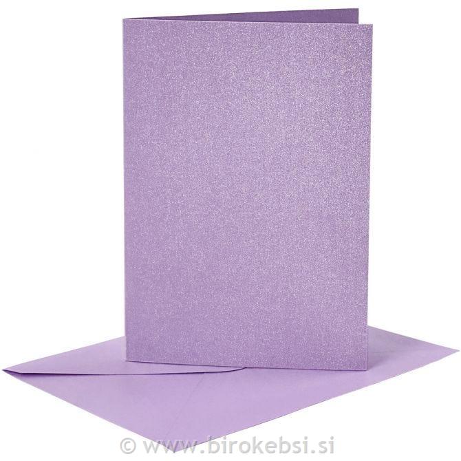Kuverta&vizitka 11,5x16,5 cm, set 4