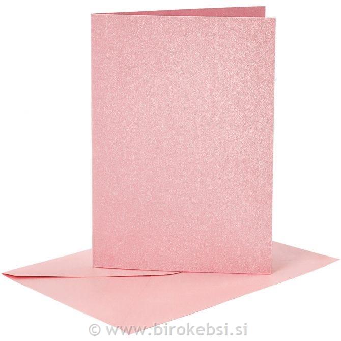 Kuverta&vizitka 11,5x16,5 cm, set 4