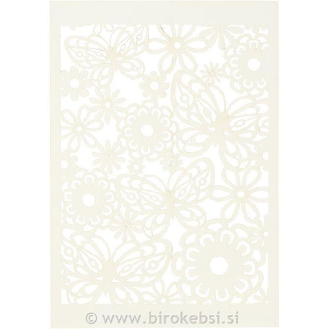 Lepenka z vzorcem čipke 10,5x15 1/10