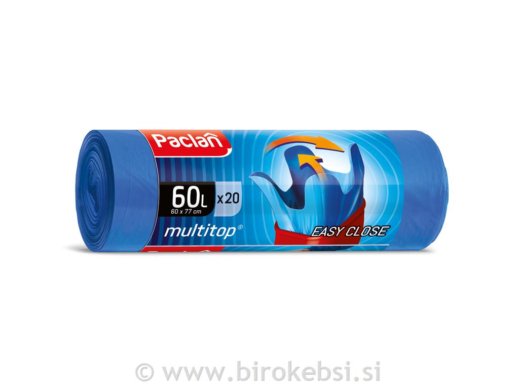 VREČKA ZA SMETI 60L z ročaji 20/1 + 4