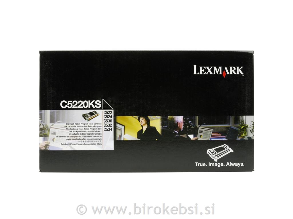 TONER LEXMARK C5220B BLACK 522/530/BK