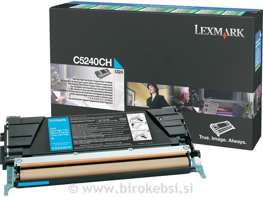 TONER LEXMARK C5240C ZA C524 CYAN