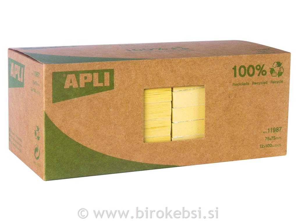 Blok samolep. lističev, 75 x 75 mm