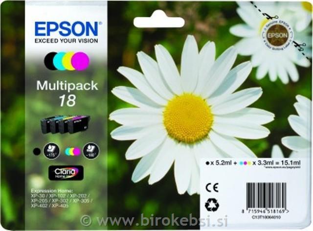 EPSON ČRNILO KOMP. 18 Č,C,M,Y
