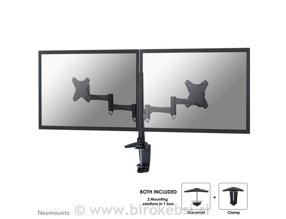 Gibljivi nosilec za 2 monitorja