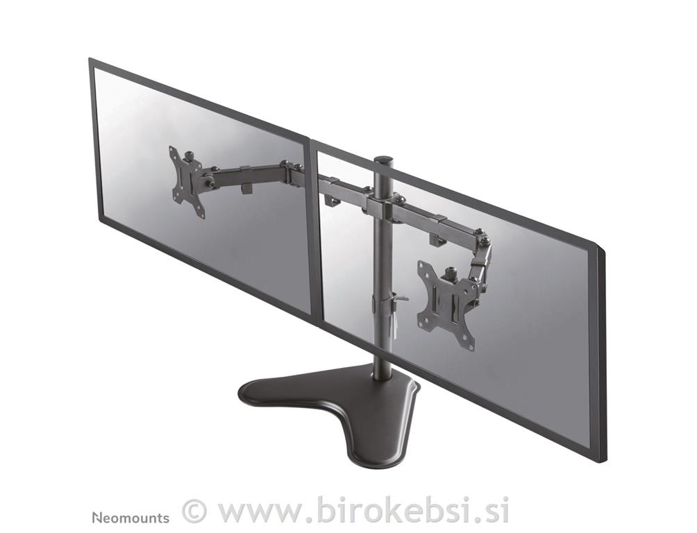Gibljivo namizno stojalo za 2 monitorja